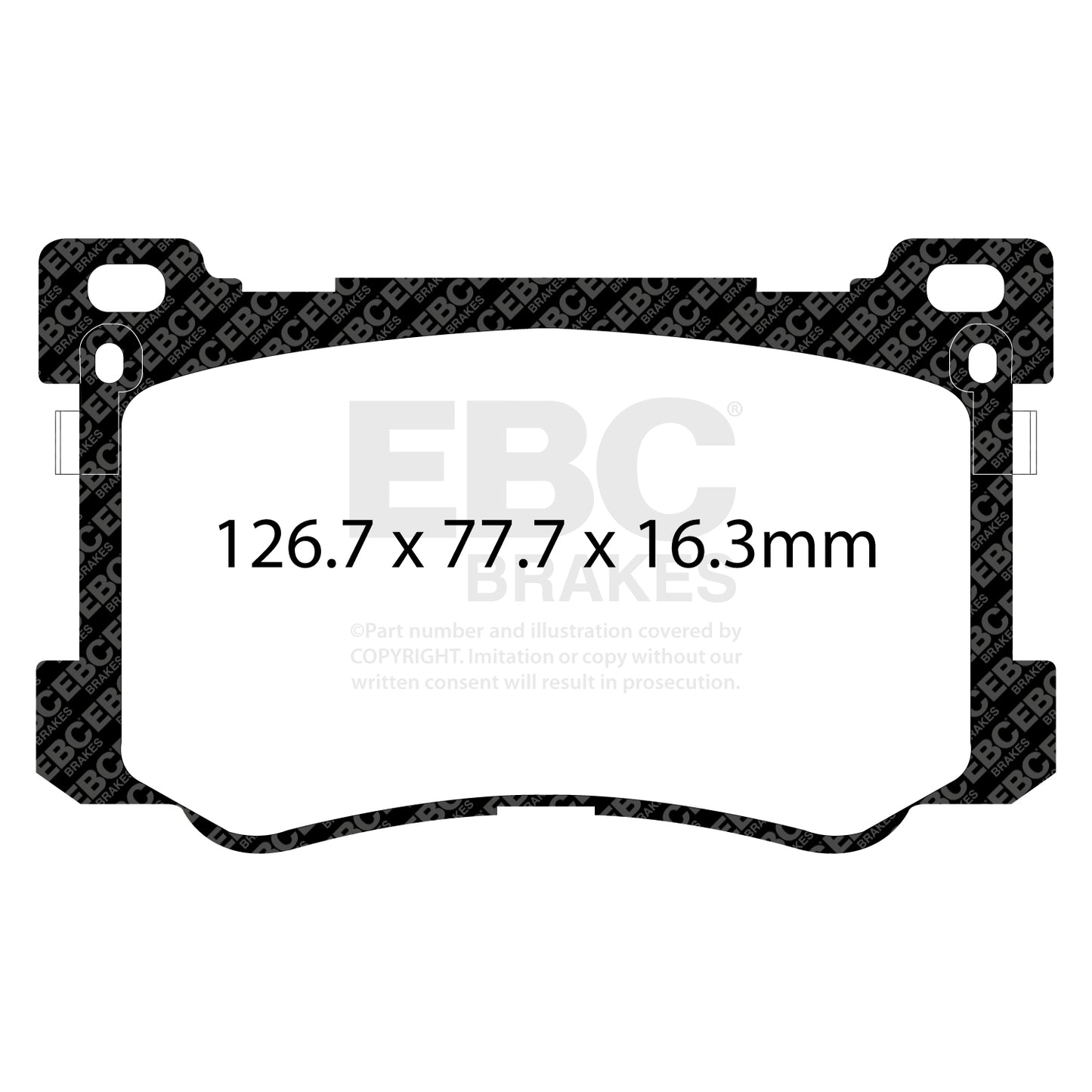 EBC Zestaw klocków hamulcowych YELLOWSTUFF przód Hyundai 58101-B1A20