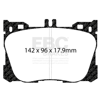 EBC GREENSTUFF Front Brake Pad Set Mercedes-Benz
