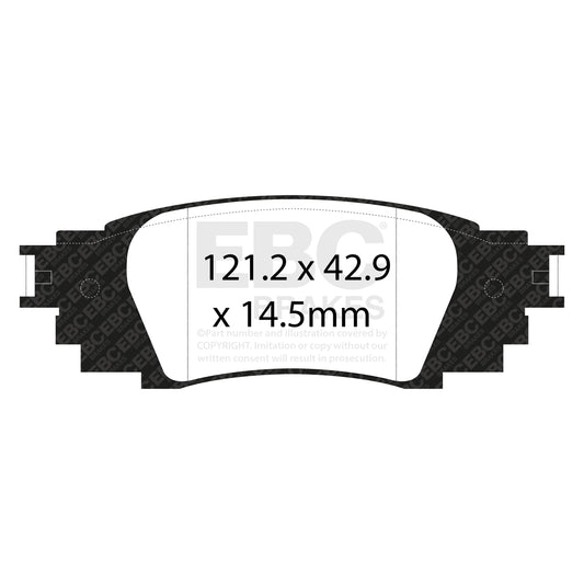 EBC GREENSTUFF Rear Brake Pad Set for Lexus Toyota 044660E060