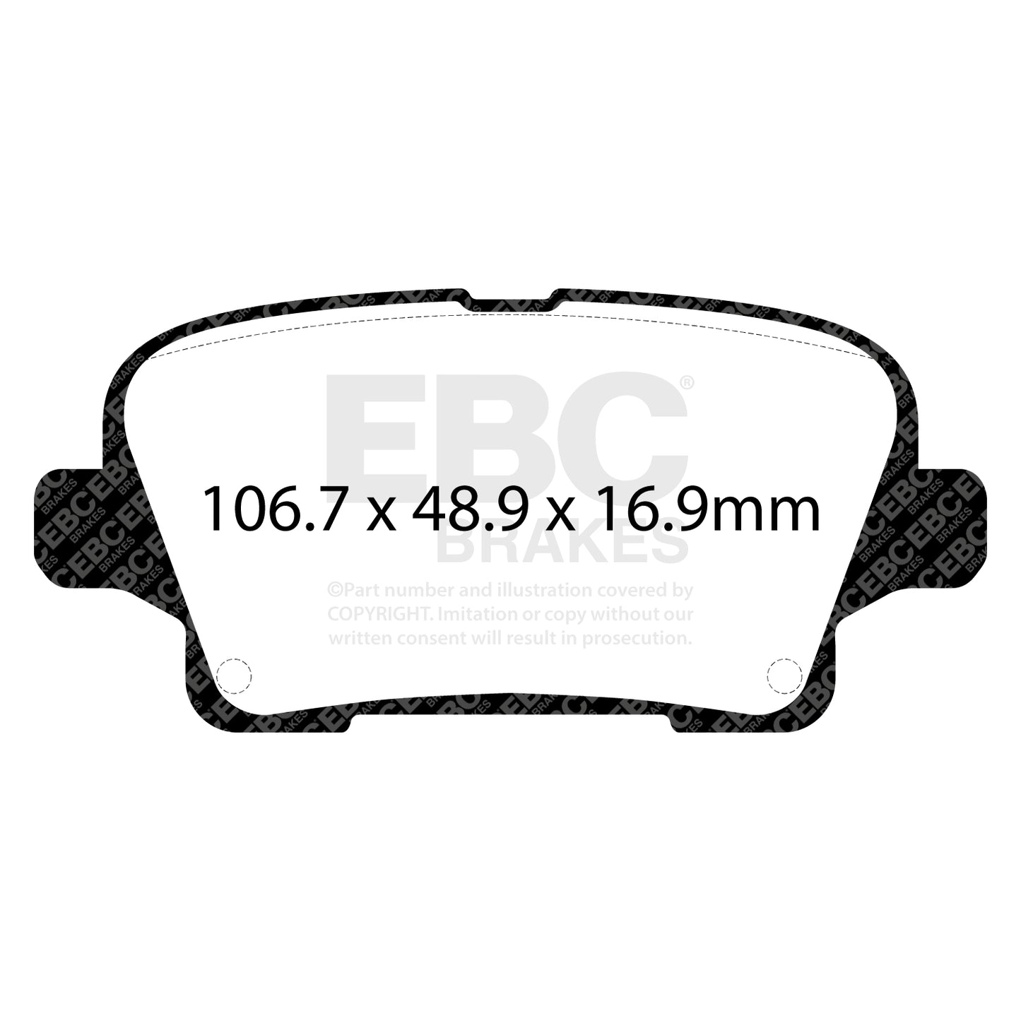 EBC Zestaw klocków hamulcowych GREENSTUFF tył Opel Vauxhall 23001397