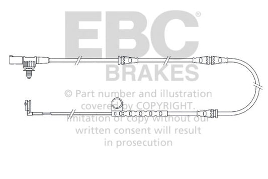 EBC Czujnik zużycia klocków hamulcowych Land Rover