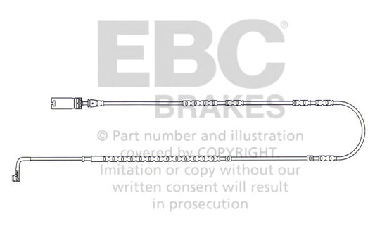 EBC Czujnik zużycia klocków hamulcowych tył BMW 34356790341