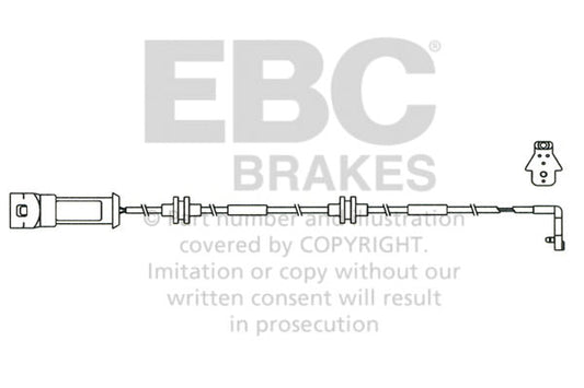 EBC Czujnik zużycia klocków hamulcowych Opel Vauxhall 6238323