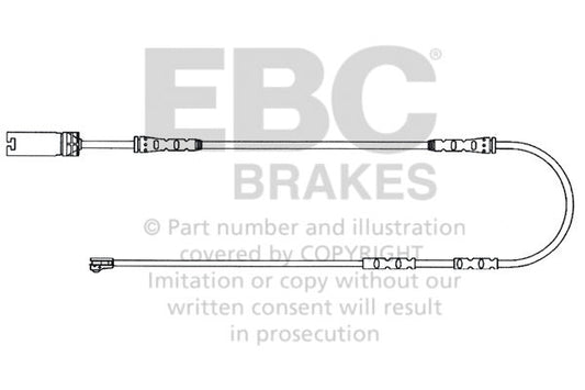 EBC Czujnik zużycia klocków hamulcowych BMW 34356792560