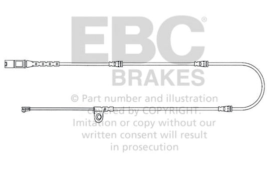 EBC Czujnik zużycia klocków hamulcowych BMW 34356792567