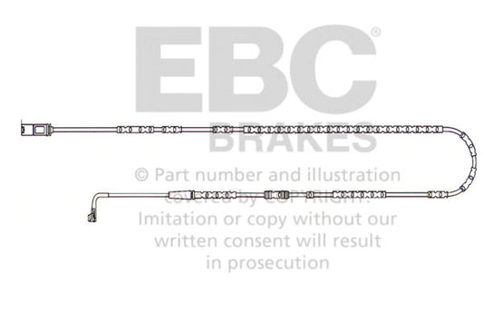 EBC Czujnik zużycia klocków hamulcowych tył BMW 34356789446