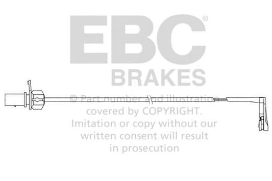 EBC Czujnik zużycia klocków hamulcowych tył Audi Porsche 4G0615121