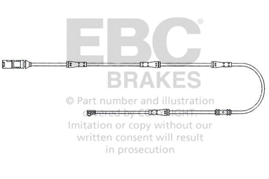EBC Czujnik zużycia klocków hamulcowych tył BMW 34356791962