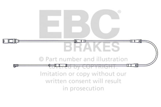 EBC Czujnik zużycia klocków hamulcowych tył BMW 34356791961