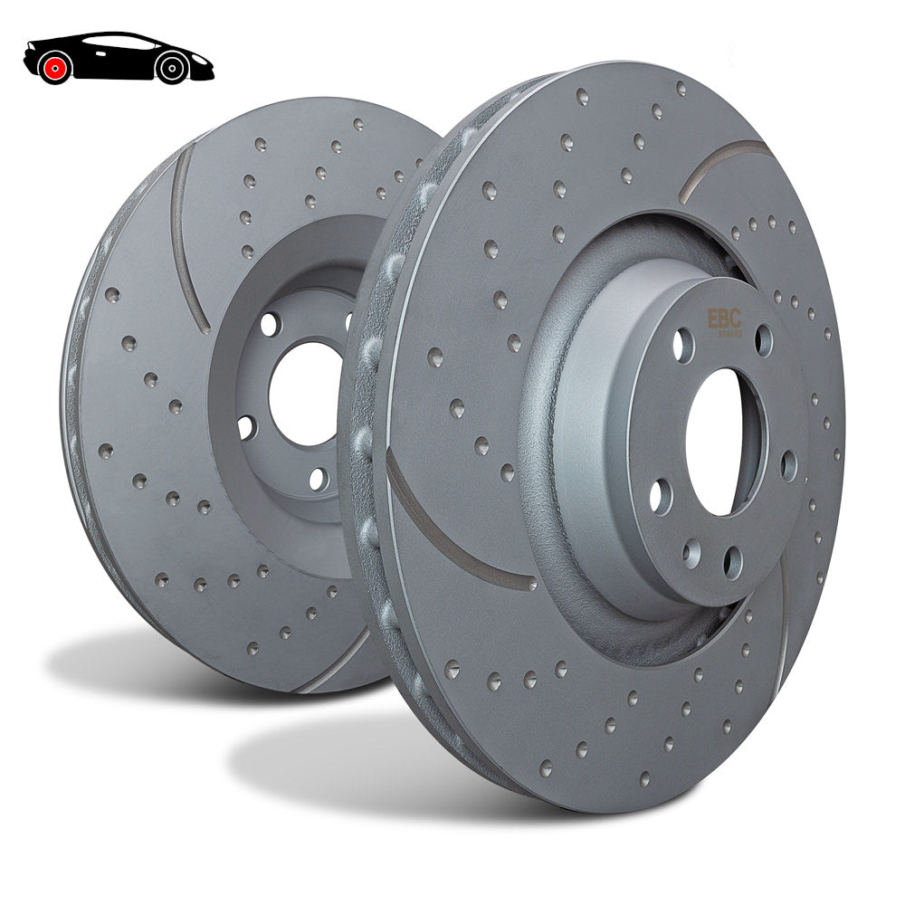 EBC Sport Slotted and Drilled GD Rear Brake Discs Subaru 26700AE080