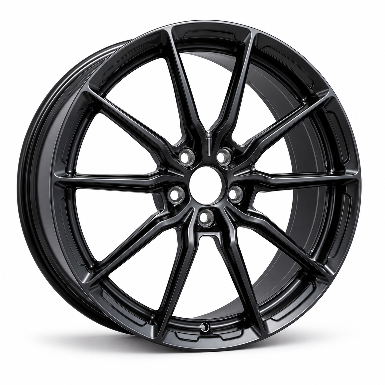 EBG Komplet sportowe felgi aluminiowe czarne 19x8.5 5x114.3 ET38